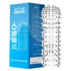 Condones Sexto Sentido Hilo Granulado Ultra-Delgado Suave Hielo y Fuego Integrados Retraso Físico Condones Productos Sexuales para Adultos
