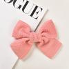 Celebridad de Internet Pinza de Resorte para Cola de Caballo Larga Clip de Primavera Corea del Sur Lazo Rayado Pasador de Peluche Clip para Niña Accesorios para el Cabello Clip para Cola de Caballo