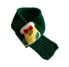 Cachecol de Tricô para Pet de Natal Gato Cachorro Aquecedor de Pescoço Festivo Papai Noel Boneco de Neve Veado Pequeno Enfeites de Lã