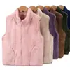 Chaleco para Padres e Hijos, Chalecos para Hombre, Mujer y Niño, Otoño e Invierno, Cómodo Terciopelo de Algodón, Forro Polar, Engrosado, Chaqueta sin Mangas, Top Cálido