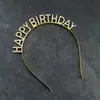 Libro Rojo Pequeño Feliz Cumpleaños Celebrador Cibernético Corona Decorativa para Pastel de Repostería HB Diamante de Cristal Vestido de Fiesta Aro para el Cabello