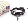 Pulseira Vintage com Contas Estilo Étnico Exótico Personalizada Ajustável para Casal Masculino e Feminino Tendência Celebridade da Internet Joia