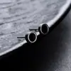 Brincos Redondos Brilhantes Transfronteiriços para Homens, Modernos, Fashion, Luxo Leve, High-End, Simples, Versáteis, Brincos com Design Personalizado para Mulheres