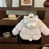 Chaqueta de Algodón de Invierno para Niñas 2025 Nuevo Lindo Conejito Grueso Cálido Moda Abrigo de Algodón para Bebés Niñas