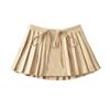 Primavera y Verano nuevo estilo coreano chic diseño de cordones sexy cintura en V falda plisada falda anti-exposición ing