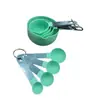 Conjunto de Colheres e Copos Medidores de Aço Inoxidável com Cabo, Grau Alimentício, para Fronteira, com Copos Medidores Graduados, Ferramentas de Confeitaria Fáceis de Limpar