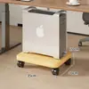 Suporte para Gabinete de Computador Gabinete de Mesa Suporte de Colocação Armário Suporte Bandeja Base Suporte de Colocação Rack de Armazenamento com Rodas Móvel