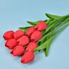 Pu Mini Tulipa Flor Artificial Decoração de Casamento Flor de Seda Enfeites para Casa Planta Artificial Fabricante de Flores Falsas Atacado