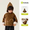 Abrigo infantil Dudu antiestático para otoño, tops para niños, ropa de otoño, ropa para niñas, lindo sombrero mágico, moderno