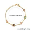 Aço Titânio Leve Luxo Temperamento Feminino Coração Quadrado Zircônia Galvanizado a Vácuo Ouro 18K Versátil Para o Trabalho Pulseira de Aço Inoxidável