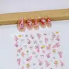 Novo Adesivo de Decalque para Nail Art Estéreo em Relevo 5D Borboleta Flor Renda Laço Tulipa Decalque de Unha de Alta Qualidade
