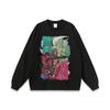Camiseta de Manga Longa Lavável Velha Retro Street Ins Estilo Americano Masculina e Feminina Moda Nacional All-match Solta Hip-hop Base Shirt Outono
