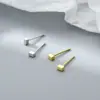 Pendientes Cuadrados Largos Estilo Minimalista Femeninos Nicho Pendientes Geométricos de Alta Gama Estilo Coreano Clavos de Oreja Cuadrados Mini Simples