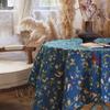 Novo estilo chinês vintage pintado à mão flor e pássaro jacquard engrossado toalha de mesa mesa de jantar mesa de centro capa de armário de TV pano tapete de mesa pano corredor de mesa
