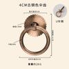 Gaveta de Armário de Medicina Chinesa de Cobre Puro Dourado Puxador de Anel Circular de Furo Único Maçaneta de Porta de Guarda-Roupa Novo Puxador de Gaveta de Latão Chinoiserie
