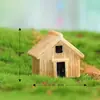 Musgo micro paisagem joias resina casa de madeira montagem DIY pequenos ornamentos