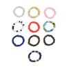 Anillo elástico de cuentas de arroz de colores mixtos estilo japonés y coreano Anillo de cuentas de arroz colorido de moda estilo Ins Juego de 10 piezas