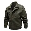 Jaqueta de Trabalho Masculina, Estilo Fino, Primavera e Outono de 2025, Comércio Exterior, Estilo Americano, Tamanho Grande, Caimento Solto, Jaqueta Militar Casual para Exterior