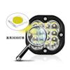 Transfronterizo dedicado a 4 filas de 16 LED luces cuadradas pequeñas, luces LED de trabajo para coche, luces para parachoques delantero de vehículo todoterreno, focos para motocicleta