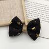 Tecido Estilo Coreano Chiffon Pó Dourado Floco de Neve Laço Acessórios de Cabeça para Crianças Gravata Borboleta para Roupas DIY Acessórios para Bolsa