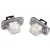Adequado para Volkswagen Golf 5Plus Passat Skoda 06-08 Luz de Placa 18 LEDs Luz Branca Cabeça Redonda 2 Peças