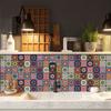 Xiyin Suministro Transfronterizo Pegatina Decorativa de Pared para Renovación del Hogar con Patrón de Mandala Colorido, Autoadhesiva de PVC, Impermeable