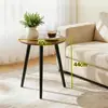 Mesa de centro redonda transfronteriza, mesa auxiliar para sofá, mesa redonda pequeña simple para sala de estar, balcón, hogar, mesa de centro, mesita de té para mesita de noche, mesa auxiliar