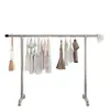 Tubería de Acero Galvanizado Simple de una Sola Capa Extra Larga Perchero para Ropa Estante para Secar Colchas al Aire Libre Estante para Ropa de Balcón Estante de Almacenamiento Interior para Colgar Ropa