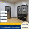 Fábrica de Origem Porta de Abertura Dupla com Retorno Livre Aço Inoxidável Porta Anticolisão Oficina Livre de Poeira Porta de Passagem de Emergência Atacado Personalizado