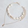 Collar con colgante de concha y cuentas de arroz bohemias para mujer, cadena de clavícula multicapa, gran oferta en Amazon AliExpress.