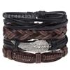 Directamente del fabricante: Pulseras de Pareja Transfronterizas para Hombres y Mujeres, Pulseras Vintage de Plumas Estilo Coreano, Conjuntos de Pulseras de Moda