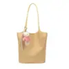 Bolsa grande popular com padrão trançado para mãe e filha para mulheres deste ano, nova bolsa de ombro estilo primavera 2026, bolsa bucket da moda