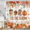 La nueva cortina de ducha más vendida de Amazon, con temática de calabaza de otoño y vaca de las Highlands, una cortina de ducha de poliéster impresa resistente al agua para el baño