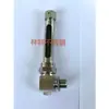 Medidor de Nível de Tubo de Vidro Simples Tipo L de Aço Inoxidável 304 Porta Única Rosca Externa de 4 Pontos Pequeno Medidor de Nível de Água Medidor de Nível de Óleo