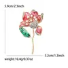 Broche Hibisco Pintura a Óleo Versátil de Luxo Leve para o Dia a Dia Moda Feminina de Alta Qualidade Anti-Exposição Sofisticado Nicho Novo Broche