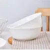 Novo Porcelana Óssea Branca Pura Tigela para Macarrão de 6 polegadas Tigela de Arroz Doméstica Tigela de Sopa Tigela de Cerâmica Chinesa Louça Tigela Redonda Grande Micro-ondas