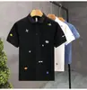 2025 Verão Nova Camisa Polo Masculina Manga Curta Camiseta Secagem Rápida Seda Gelada Moda Meia-idade e Jovem Casual Lel Top