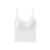 Nuevo Camisole de Algodón y Lino Estilo Old Money Chaleco Ropa Interior para Mujer Transpirable Absorbente de Sudor Capa Interior Persona Ligera Capa Base Relajada con Almohadillas en el Pecho