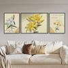 Estilo Nórdico Ins Tulipán Sala de Estar Pintura Decorativa Triple Estilo Cálido Girasol Flor Fondo de Sofá Pintura Colgante de Pared