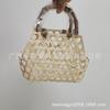 Cesta de bambú tejida de alta gama original de fábrica para el Festival del Bote del Dragón, Festival de Medio Otoño, cesta de frutas con asa para regalo, cesta de bambú, cesta de regalo a mano