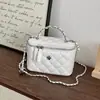 Bolso de un solo hombro de alta gama para mujer 2026 nuevo estilo moderno diseño de nicho bolso cruzado pequeño estilo Chanel cadena de rombos bolso cuadrado pequeño