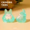 Resina de Dibujos Animados DIY 3D Que Brilla en la Oscuridad Cubrecaras Kiki Pegamento de Crema 3D Accesorios para Coche Pinzas para el Cabello Creativas Venta al por Mayor