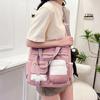 Bolso de Gran Capacidad Bolso Cruzado para Mujer Estudiantes Universitarios Japoneses Clase Bolso de Hombro Bolso de Lona Artístico Bajo el Brazo Portátil Bolso Tote