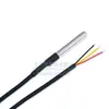 Sonda de Sensor de Temperatura Digital 18B20 Línea de Detección de Temperatura del Agua Tipo Encapsulado de Acero Inoxidable 1/2/3 Metros