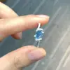 Série Azul Design de Moda Simples e Único Joias de Nicho Exquisite Anéis Versátil Leve Luxo Fresco Clássico Joias