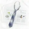 Estilo Japonés jk Corbata Mujer Talla Única Perezoso Preppy Estilo Camisa Uniforme Accesorios Uniforme Estudiante Cuadros Pareja Masculina Mismo Estilo