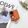 Aplicable a Huawei P60pockets anillo de dibujos animados Cuero Creativo Huawei P50 pocketS pantalla plegable mano