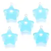 Pingente Estrela de Pentagrama Luminous de Resina Gelo DIY Joia Colar Pulseira Pingente Decorativo W329