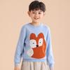 A Mesma Malha de Cashmere para Meninos e Meninas, Camada Interna Redonda para Bebês e Crianças Pequenas, Roupa de Crochê Fofa de Raposinha