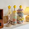 Organizador de Gomas para el Cabello Creativo con Soporte de Exhibición Organizador de Escritorio Madera Maciza Pinza de Tiburón para Gomas del Cabello Estante de Almacenamiento de Accesorios para el Cabello